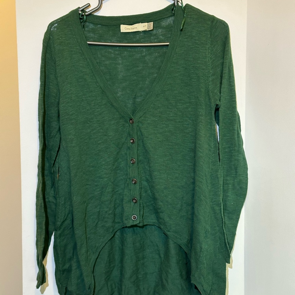 Vintage Costa Blanca Asymmetrical Cardigan Y2K